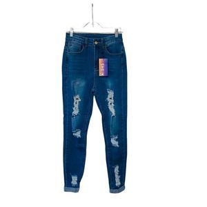 5 for $30 NWT Shein Ripped Jeans Blue Women's Size 27 New With Tags